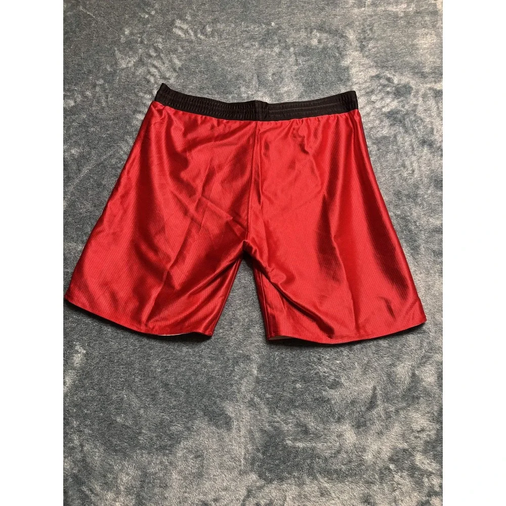 Reebok Reversible Basketball Shorts Men's XL Black Red Mesh Athletic Gym 10